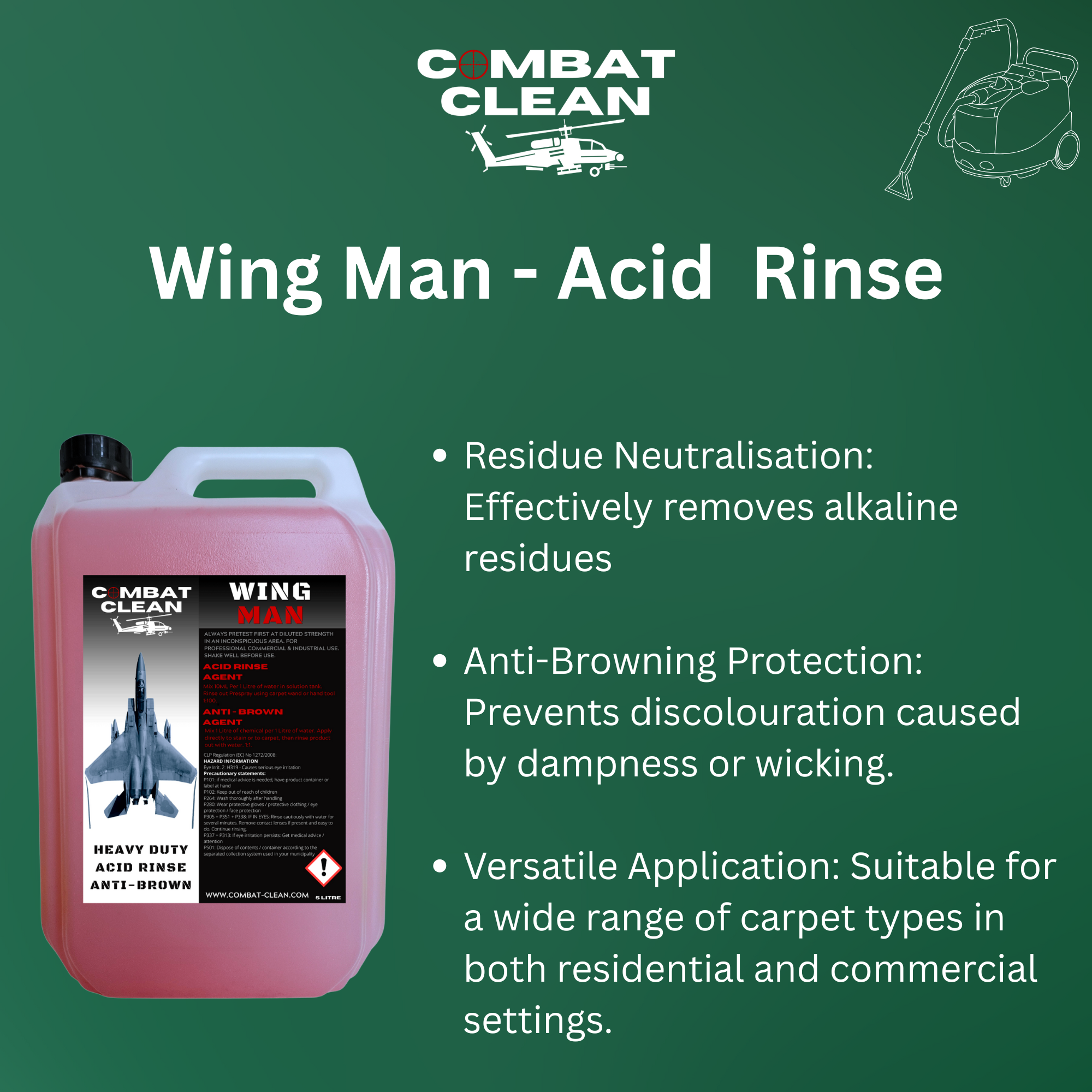 Wing Man Heavy Duty Acid Rinse – Combat Clean