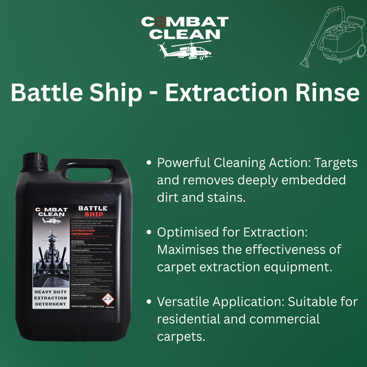 Carpet extraction machine deep cleaning heavily soiled carpet

Image 2 Alt Text:
Dirty carpet before and after using powerful extraction cleaning solution

Image 3 Alt Text:
Professional carpet cleaner using extraction wand on commercial carpet

Image 4 Alt Text:
Close up of embedded dirt being removed from carpet fibres